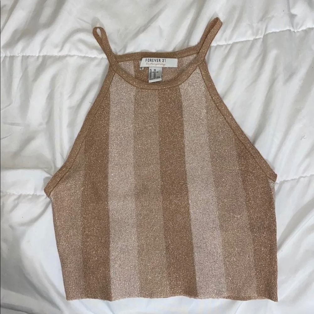 Sparkling Halter Crop Top